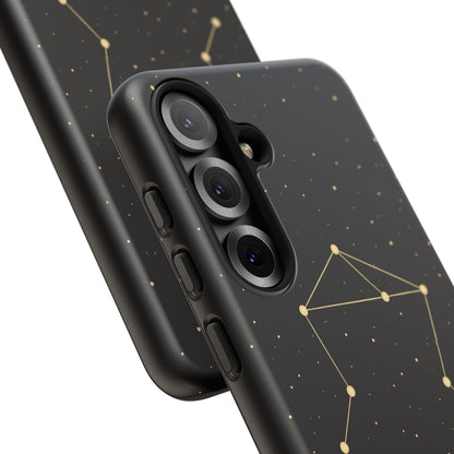 Libra Zodiac Constellation Phone Case – Luxe Gold Celestial Cover