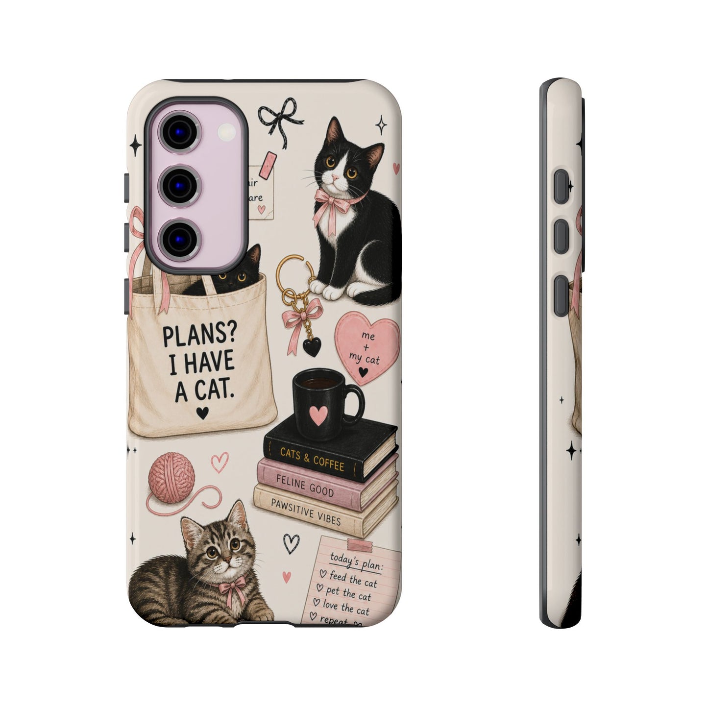 Cat Lover Phone Case | Plans? I Have A Cat Cute Aesthetic Cover