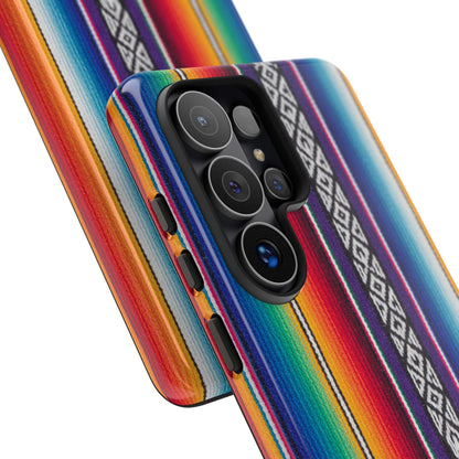 Serape Stripe Phone Case – Colorful Mexican Blanket Pattern Tough Case