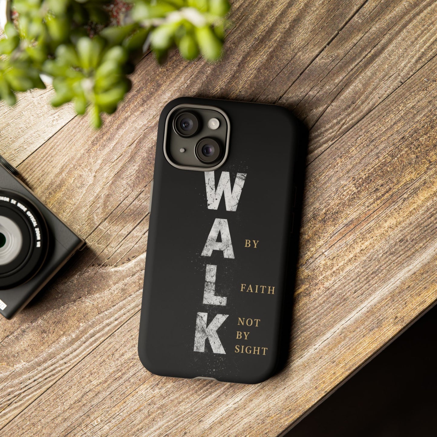 Walk by Faith Not by Sight Christian Phone Case Bible Verse Faith Cover