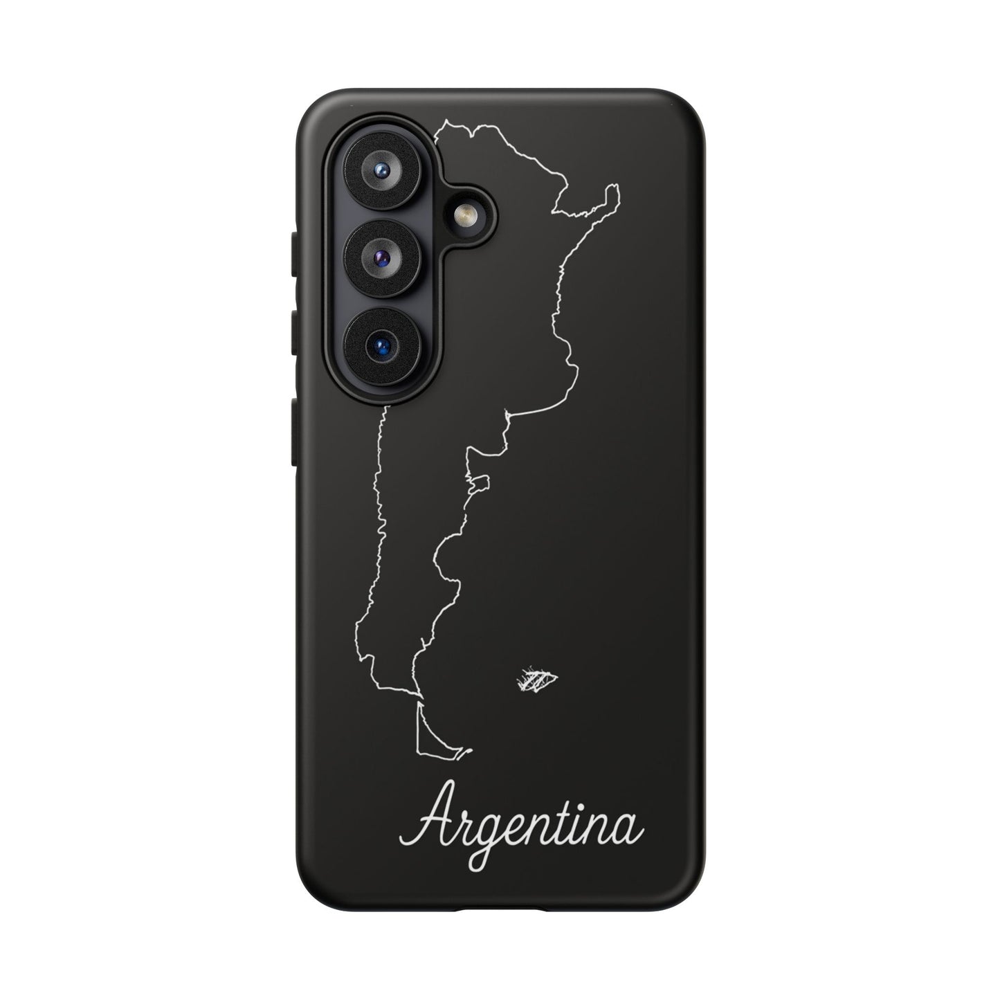 Argentina Outline Phone Case – Minimal Country Map Tough Case (iPhone, Samsung, Pixel)
