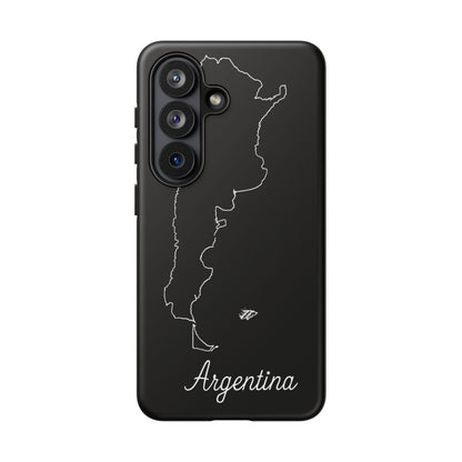 Argentina Outline Phone Case – Minimal Country Map Tough Case (iPhone, Samsung, Pixel)