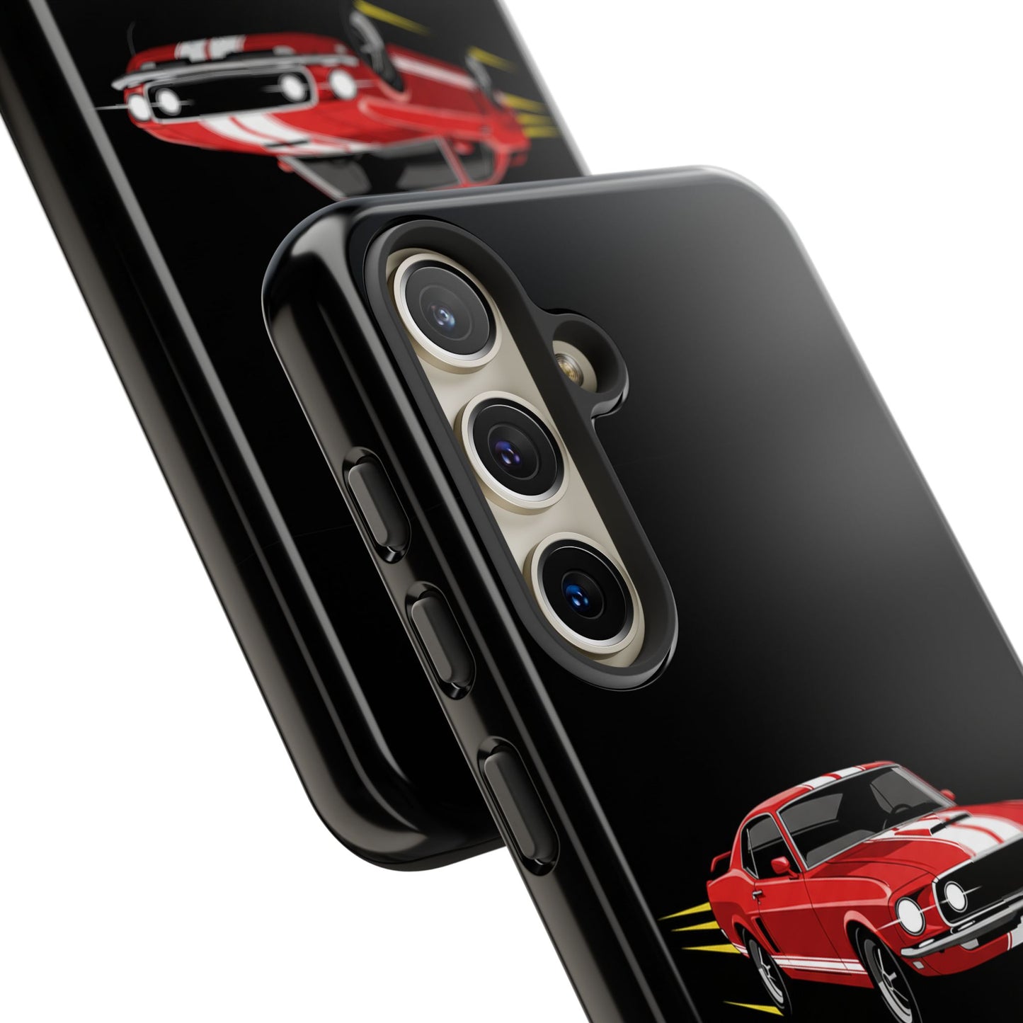 Red Muscle Car Phone Case – Classic Car Racing Tough Protective Case