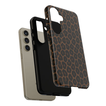 Brown Leopard Print Phone Case | Classic Animal Print Aesthetic Tough Protective Case
