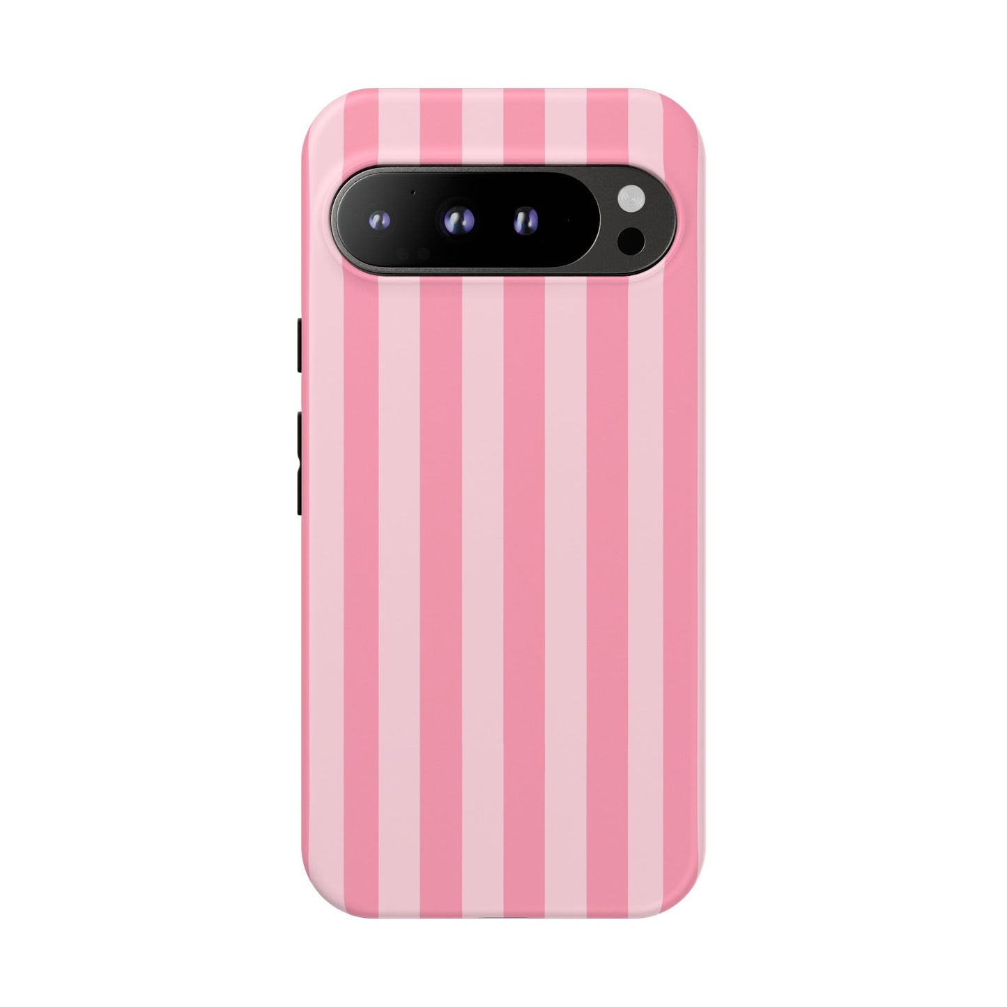 Pink Stripe Phone Case – Pastel Coquette Aesthetic Tough Protective Case