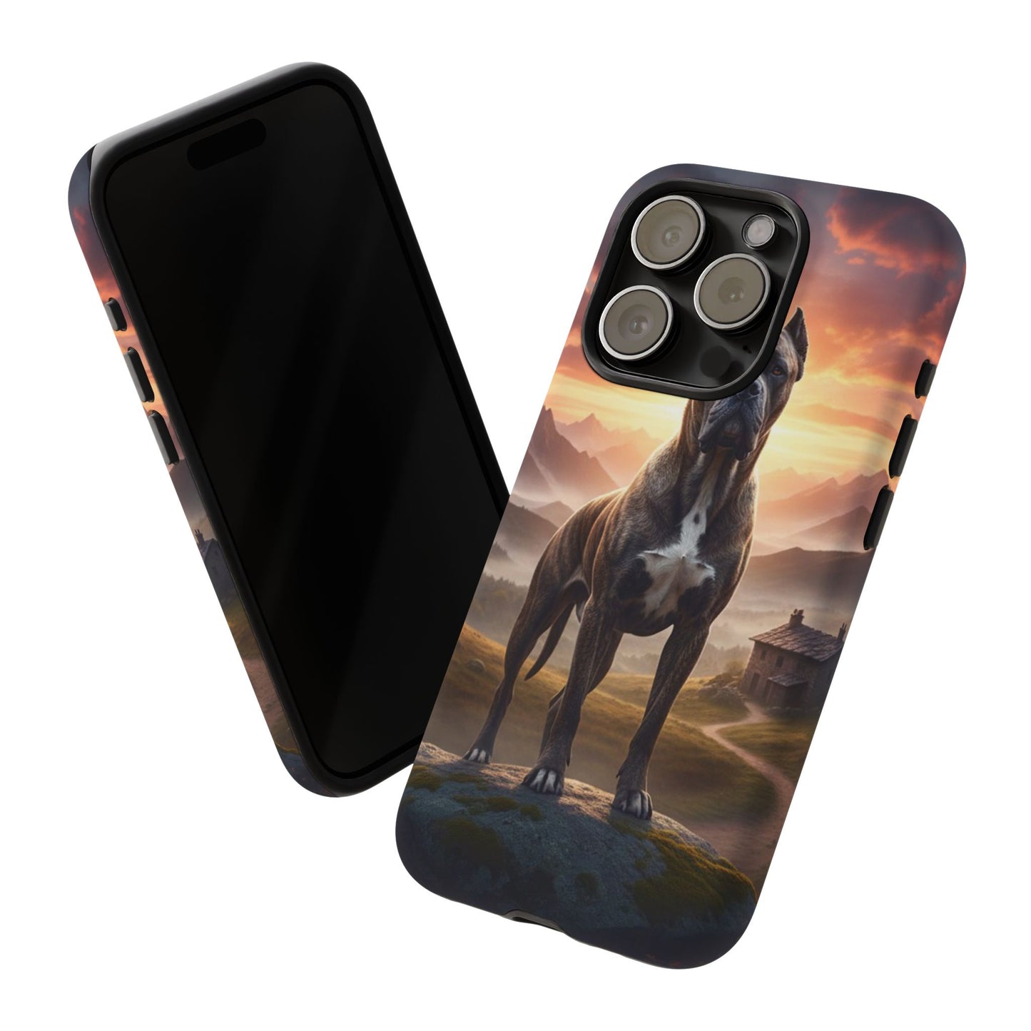 Cane Corso Phone Case – Guard Dog Sunset Tough Case (iPhone, Samsung, Pixel) | Dog Lover Gift