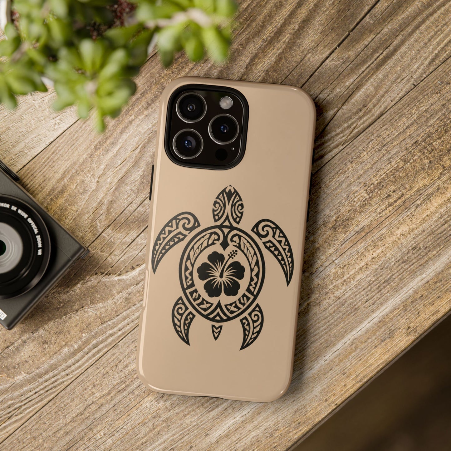 Polynesian Turtle Phone Case | Hawaiian Beach Tough Cover