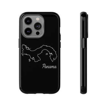 Panama Outline Phone Case – Minimal Country Map Tough Case (iPhone, Samsung, Pixel)