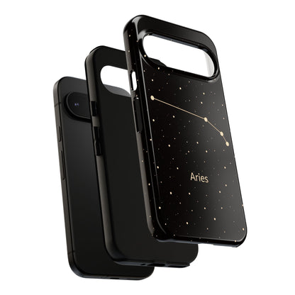 Aries Zodiac Constellation Phone Case – Luxe Gold Celestial Cover