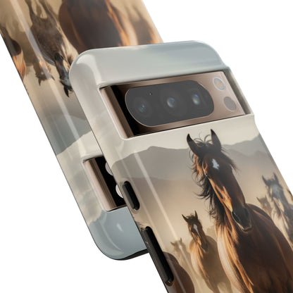 Running Horses Phone Case – Wild Mustang Herd Tough Case (iPhone, Samsung, Pixel)