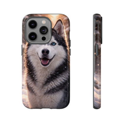 Siberian Husky Tough Phone Case | Blue Eyes Dog Cover Protective iPhone Case