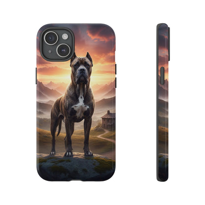 Cane Corso Phone Case – Guard Dog Sunset Tough Case (iPhone, Samsung, Pixel) | Dog Lover Gift