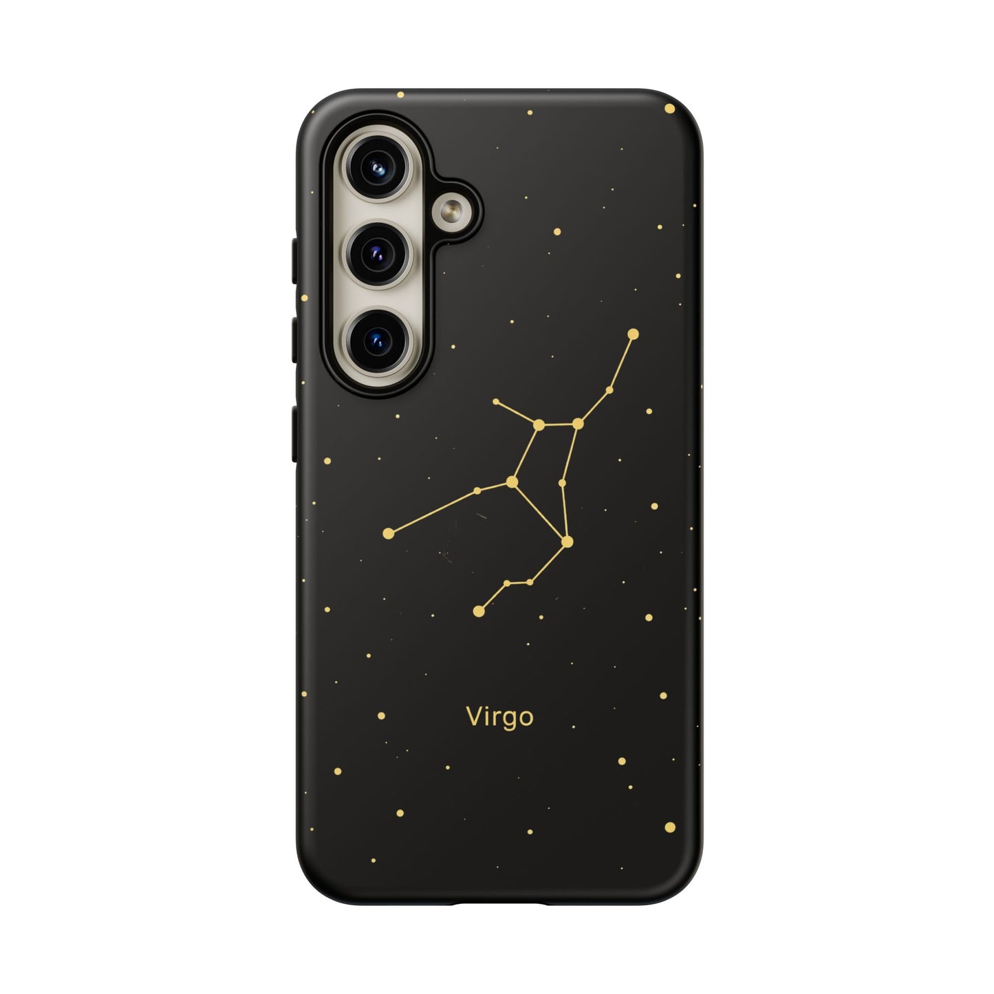 Virgo Zodiac Constellation Phone Case – Luxe Gold Celestial Cover