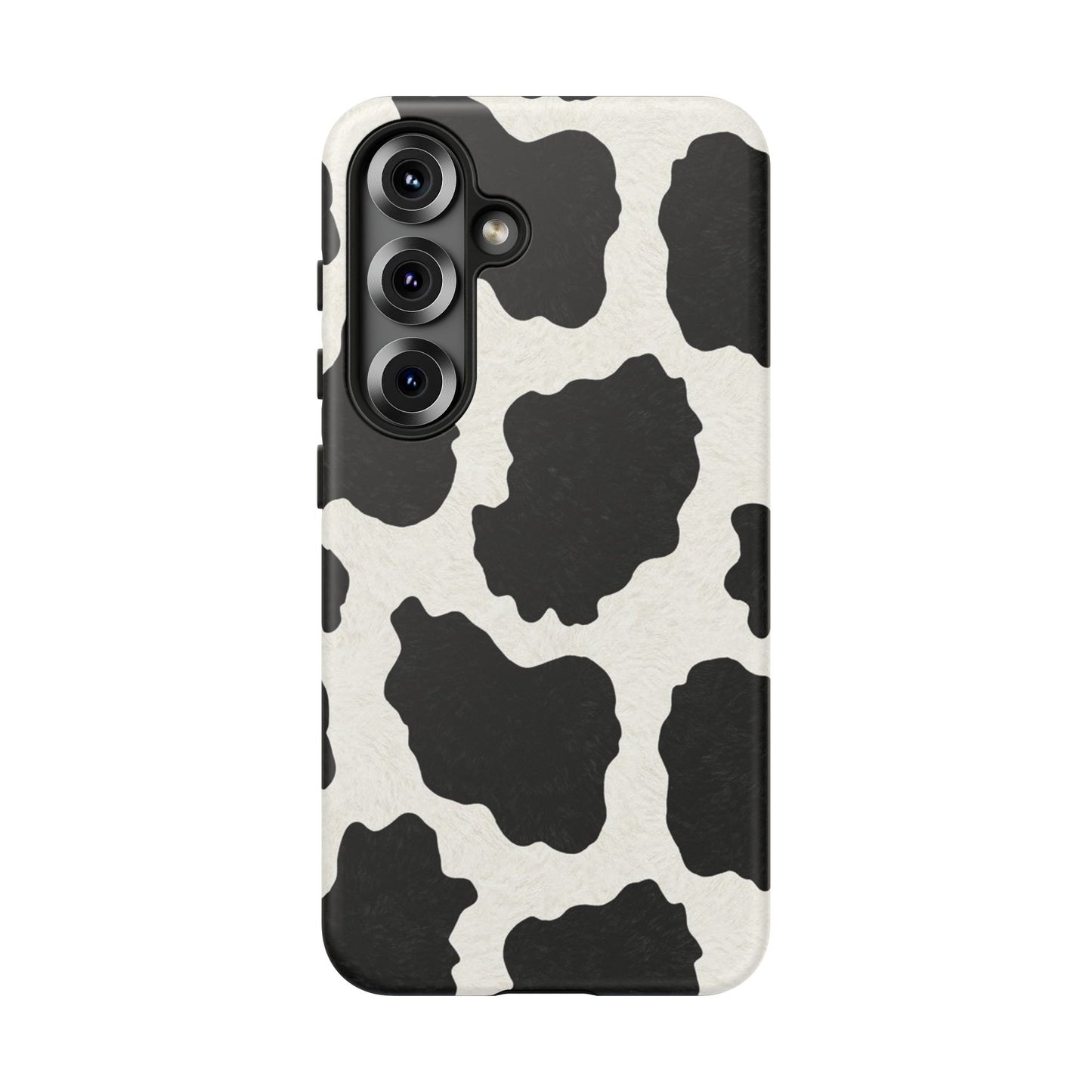 Black & White Cow Print Phone Case | Aesthetic Tough Protective Case