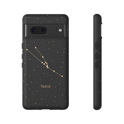 Taurus Zodiac Constellation Phone Case – Luxe Gold Celestial Cover