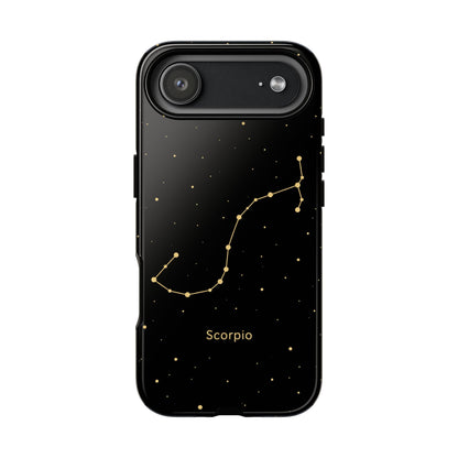 Scorpio Zodiac Constellation Phone Case – Luxe Gold Celestial Cover