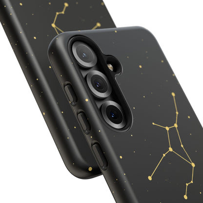 Virgo Zodiac Constellation Phone Case – Luxe Gold Celestial Cover
