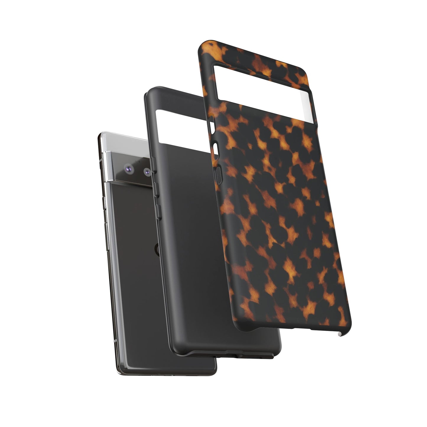 Tortoiseshell Pattern Tough Phone Case | Classic Leopard-Style Protective Cover