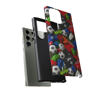 Soccer Ball Pattern Phone Case – Sports Fan Tough Protective Game Day Case