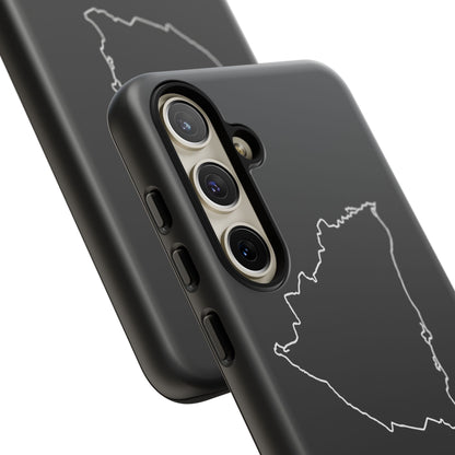 Nicaragua Outline Phone Case – Minimal Country Map Tough Case (iPhone, Samsung, Pixel)