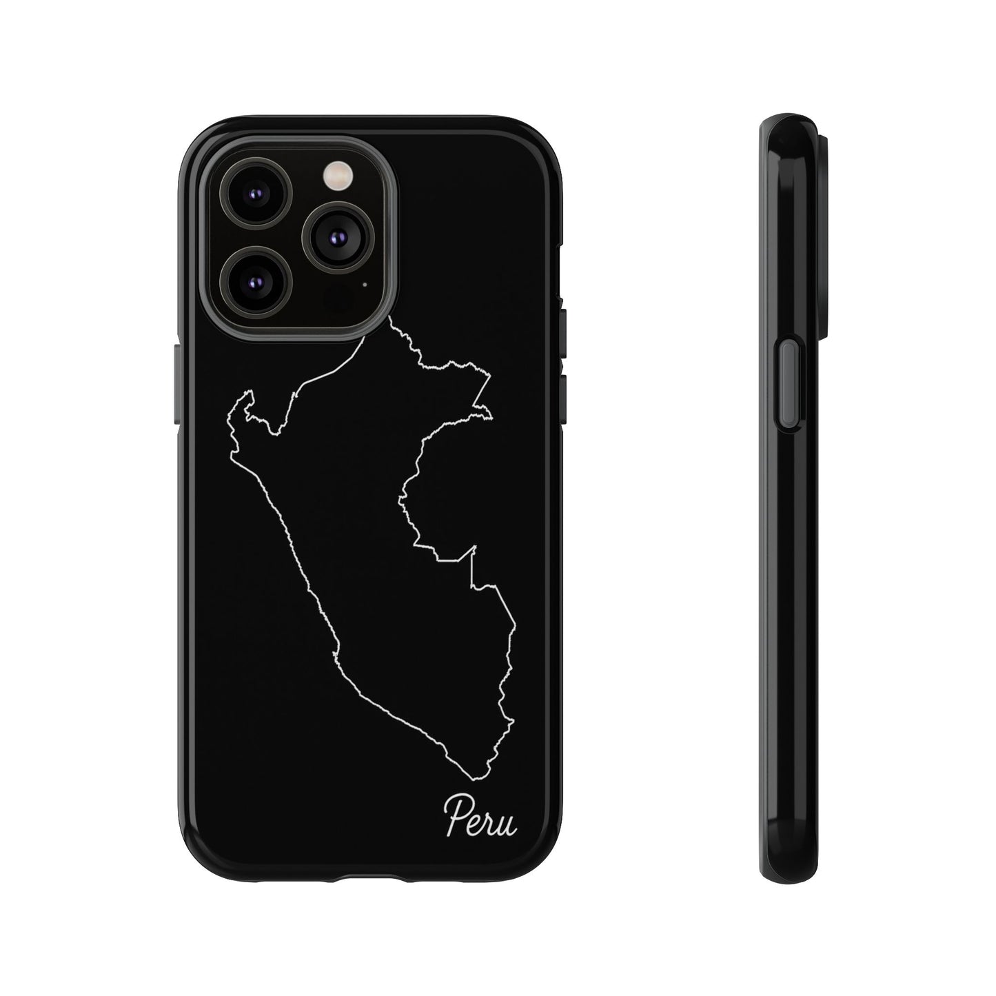 Peru Outline Phone Case – Minimal Country Map Tough Case (iPhone, Samsung, Pixel)