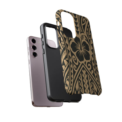 Polynesian Tribal Hawaiin Hibiscus Phone Case for iPhone Samsung Galaxy