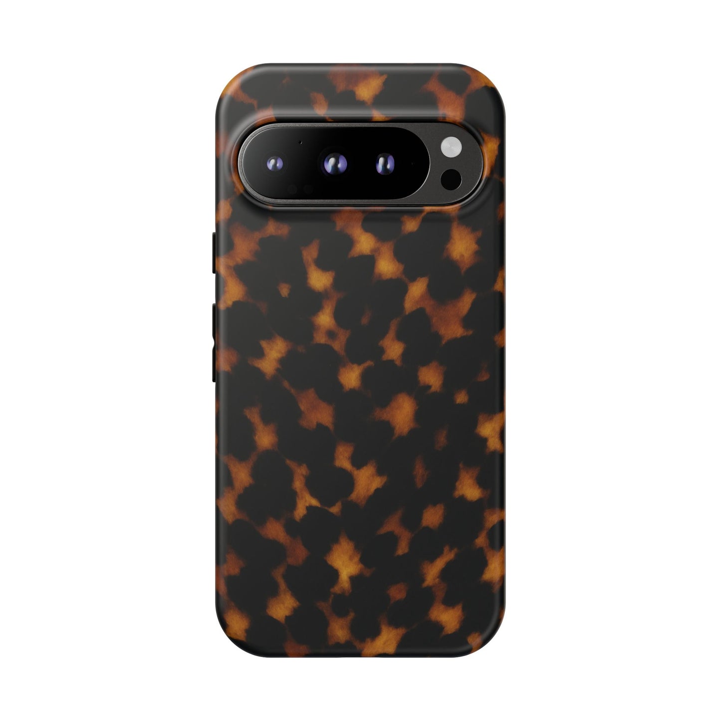 Tortoiseshell Pattern Tough Phone Case | Classic Leopard-Style Protective Cover