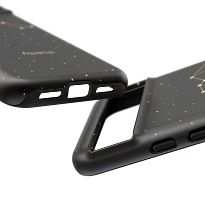 Aquarius Zodiac Constellation Phone Case – Luxe Gold Celestial Cover