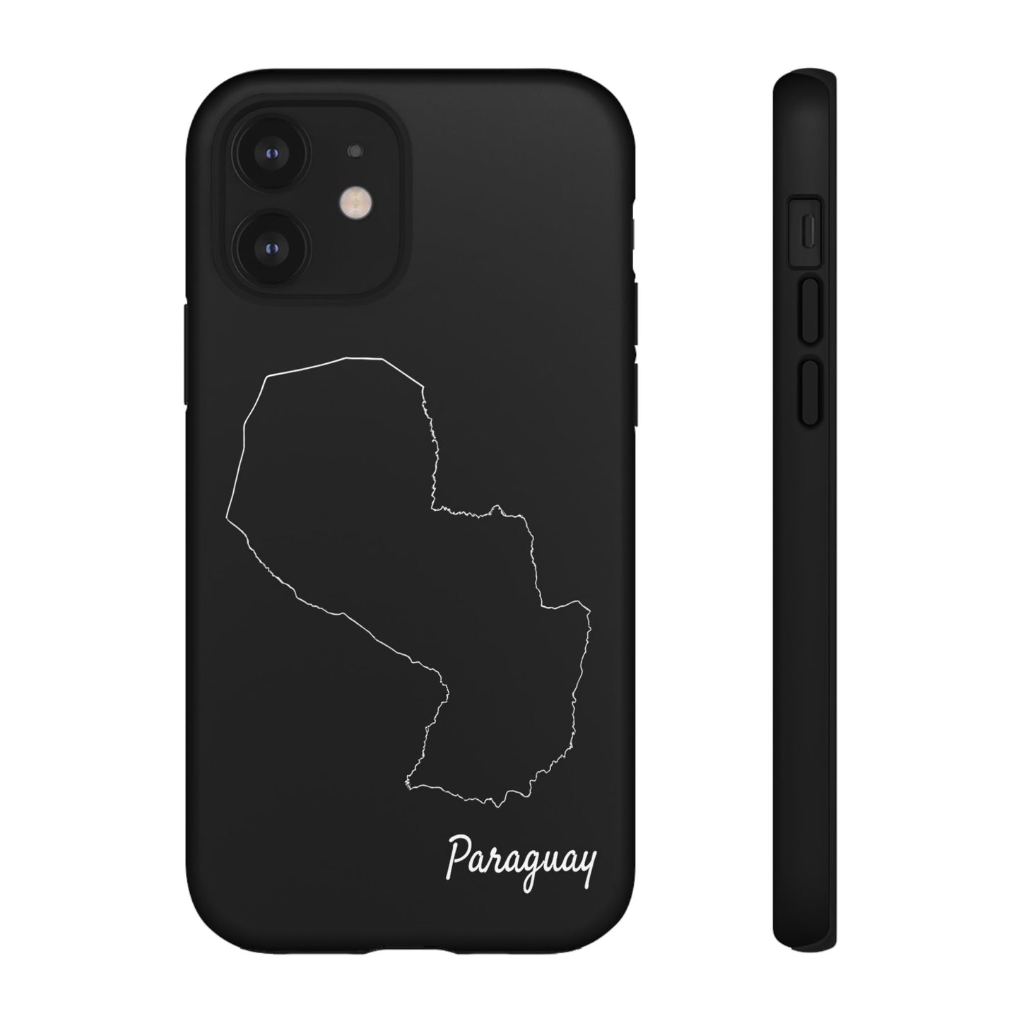 Paraguay Outline Phone Case – Minimal Country Map Tough Case (iPhone, Samsung, Pixel)