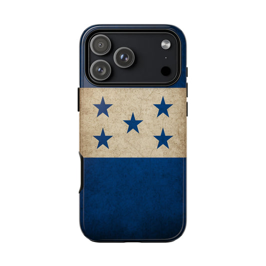 Honduras Flag Phone Case | Vintage Honduran Flag iPhone & Samsung Tough Protective Case