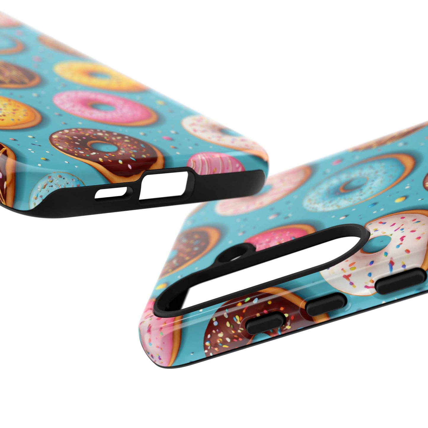 Cute Donut Pattern Phone Case – Colorful Sprinkles Dessert Design for Iphone, Samsung Galaxy and Pixel