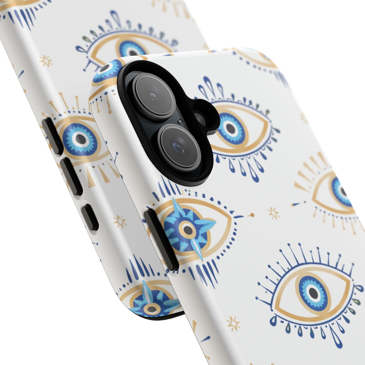 Blue Evil Eye Phone Case – Protective Slim Shockproof Cover for Iphone, Samsung Galaxy and Pixel