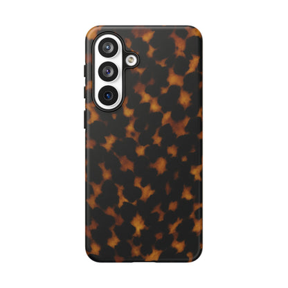 Tortoiseshell Phone Case – Brown Leopard Pattern Luxury Tough Protective Case