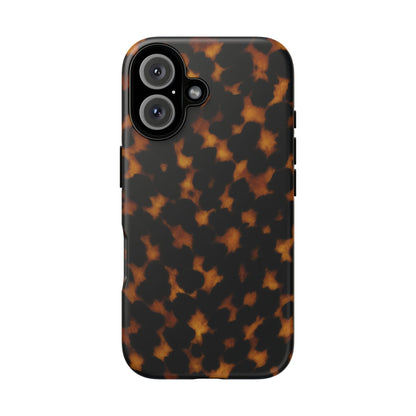 Tortoiseshell Phone Case – Brown Leopard Pattern Luxury Tough Protective Case