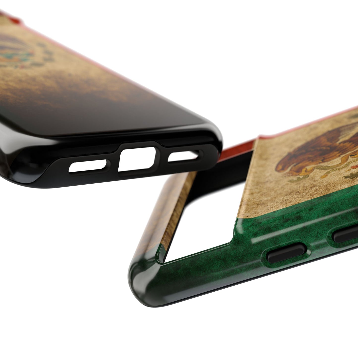 Vintage Mexico Flag Phone Case – Mexican Pride Grunge Flag Aesthetic Tough Case