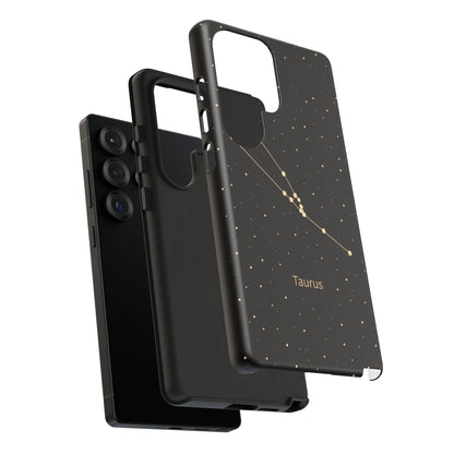 Taurus Zodiac Constellation Phone Case – Luxe Gold Celestial Cover
