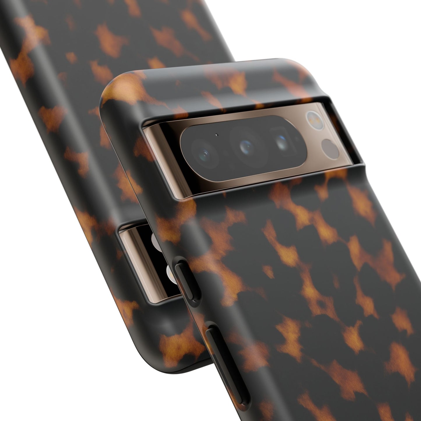 Tortoiseshell Phone Case – Brown Leopard Pattern Luxury Tough Protective Case
