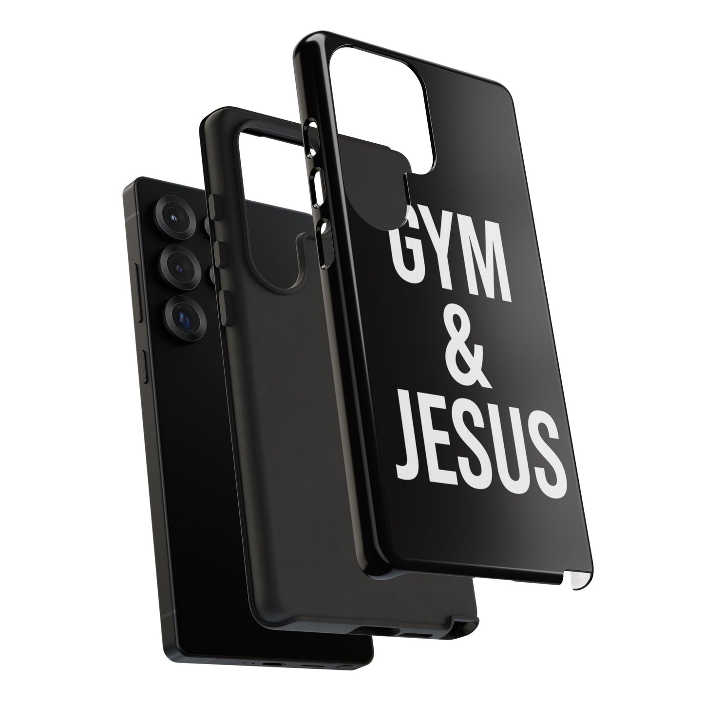 Gym & Jesus Phone Case Christian Faith Workout Gym Motivation Case