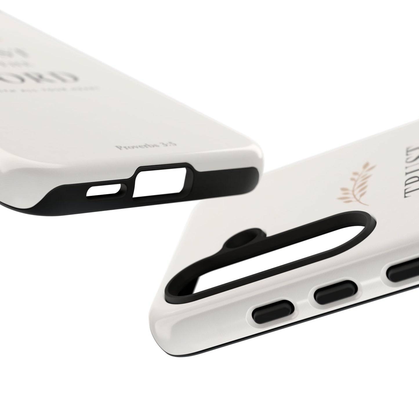 Proverbs 3:5 Christian Phone Case Trust in the Lord Minimalist Faith Cover