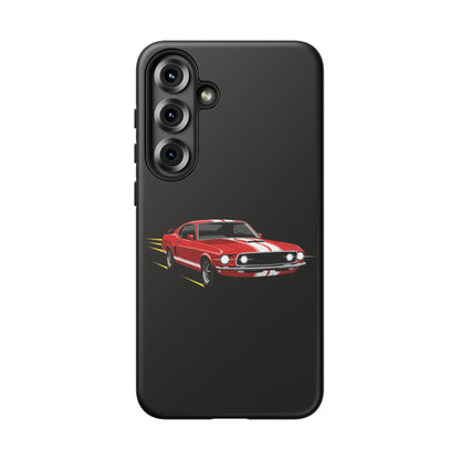 Red Muscle Car Phone Case – Classic Car Racing Tough Protective Case
