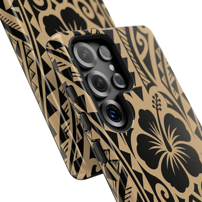 Polynesian Tribal Hawaiin Hibiscus Phone Case for iPhone Samsung Galaxy
