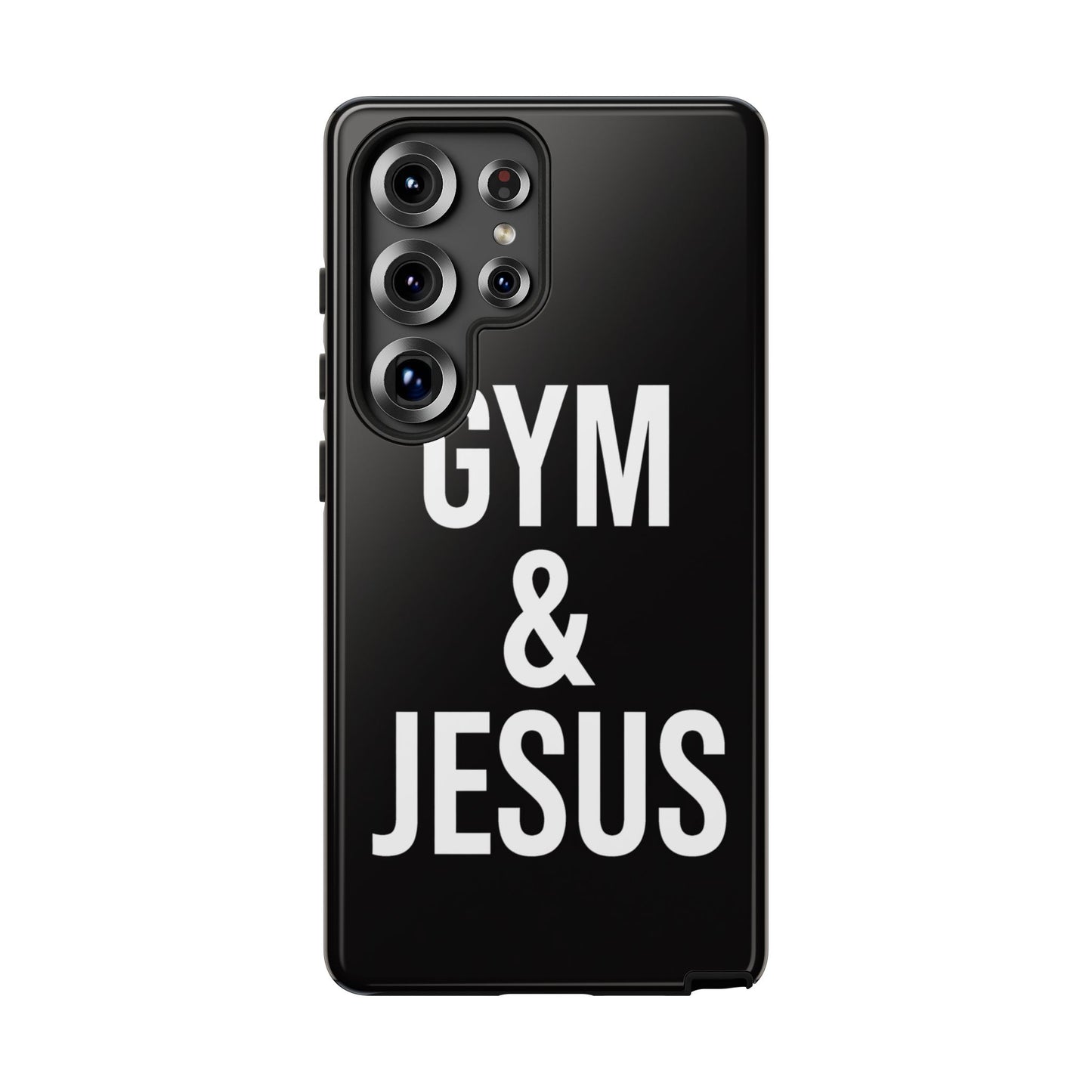 Gym & Jesus Phone Case Christian Faith Workout Gym Motivation Case
