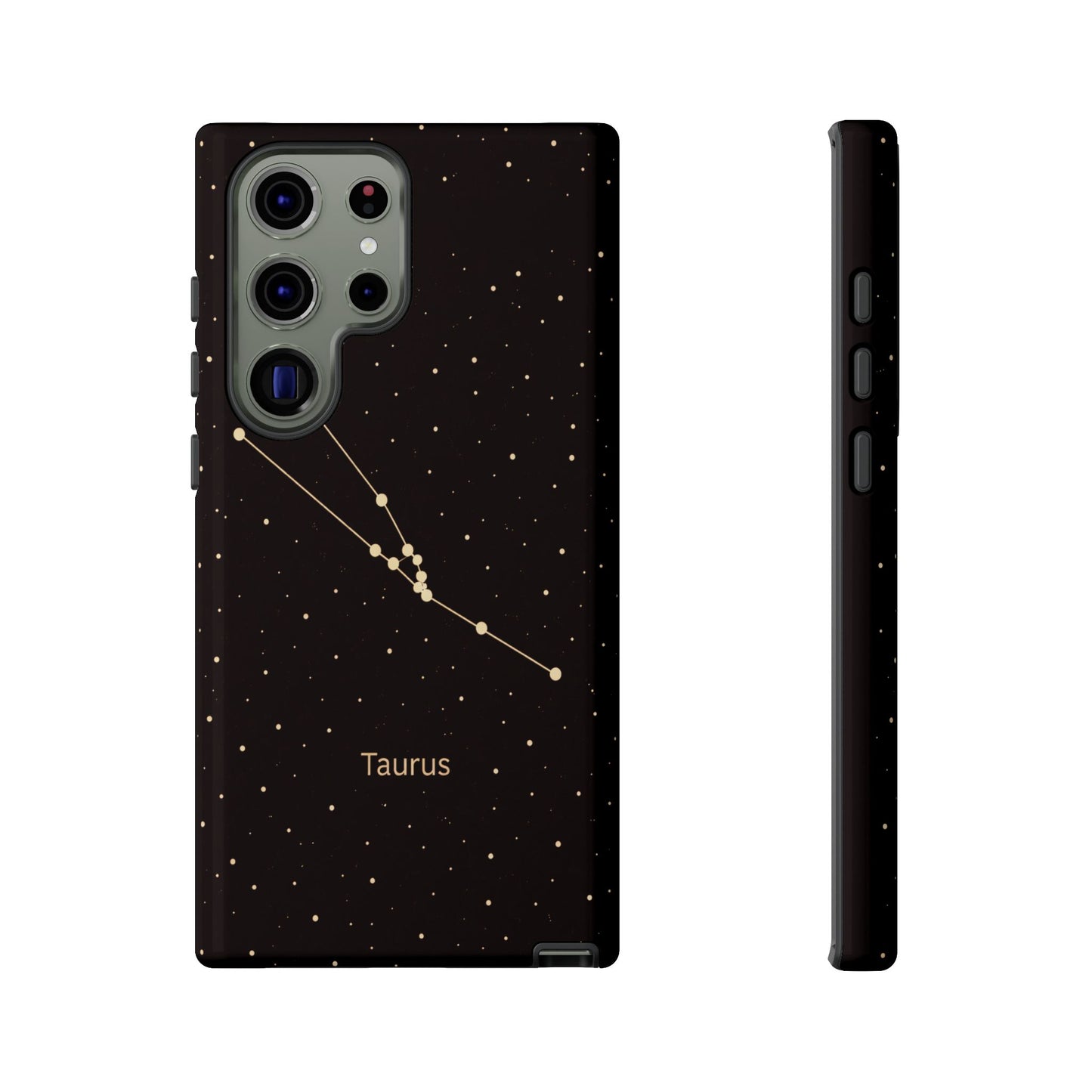 Taurus Zodiac Constellation Phone Case – Luxe Gold Celestial Cover