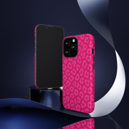 Hot Pink Leopard Phone Case – Bold Coquette Aesthetic Tough Case