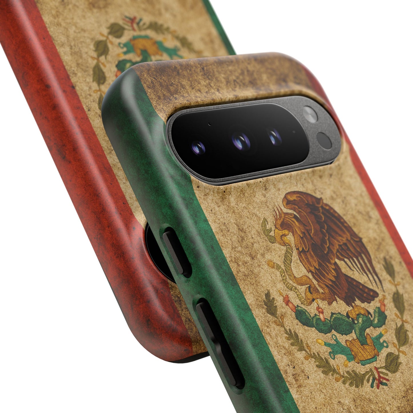 Vintage Mexico Flag Phone Case – Mexican Pride Grunge Flag Aesthetic Tough Case