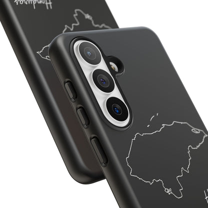 Honduras Outline Phone Case – Minimal Country Map Tough Case (iPhone, Samsung, Pixel)