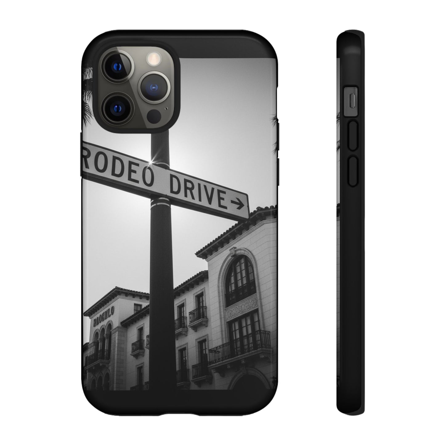 Rodeo Drive Phone Case | Los Angeles Aesthetic Black & White Photography | Luxury LA Street Tough Case for iPhone & Samsung