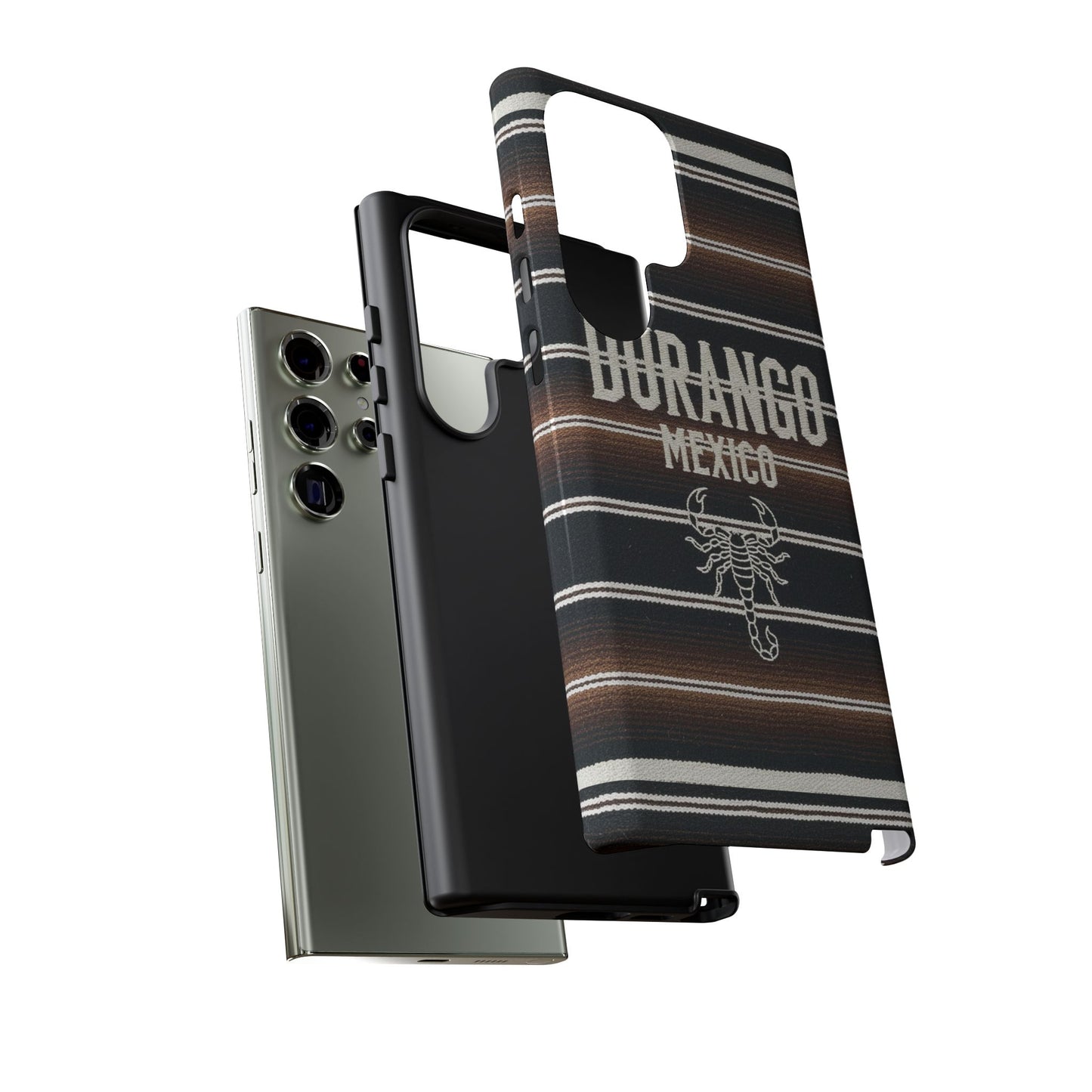 Durango Mexico Phone Case | Serape Scorpion Western Design | Mexican Heritage Tough Case for iPhone & Samsung
