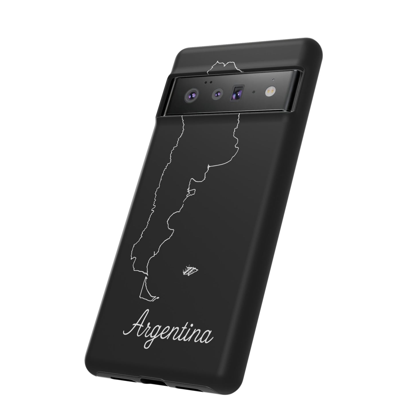 Argentina Outline Phone Case – Minimal Country Map Tough Case (iPhone, Samsung, Pixel)
