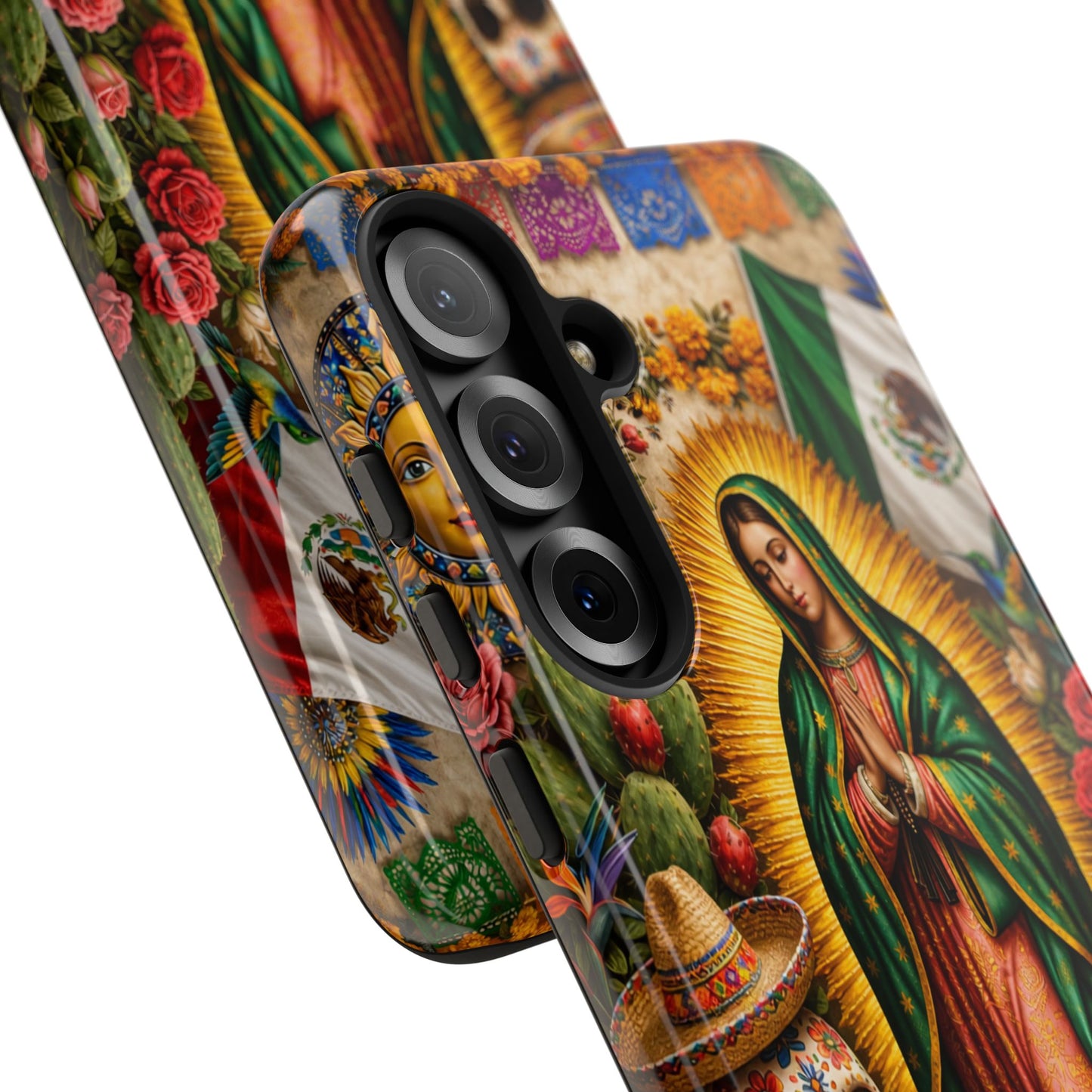 Virgen de Guadalupe Phone Case Mexican Floral iPhone Samsung Pixel Case